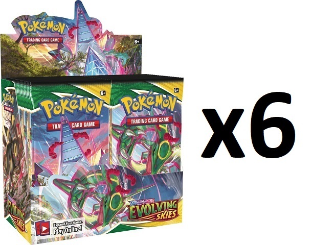 Pokemon selling Evolving Skies Booster Packs Sleeved a total of 8